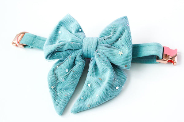 "Looking Glass" Matching Bow & Scrunchie Set - Tella Couture