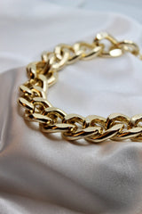 "Bentley" Gold Chain Human Necklace - Tella Couture