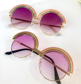 "Over the Rainbow" Oversized Adult Sunglasses in Purple Rain - Tella Couture