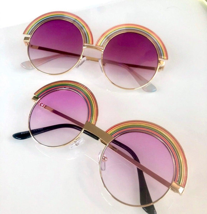 over the rainbow matching sunglasses - purple rain