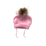 "Paw Pom" Matching Pink Beanie Hat - Tella Couture