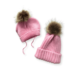 "Paw Pom" Pink Human Beanie Hat - Tella Couture