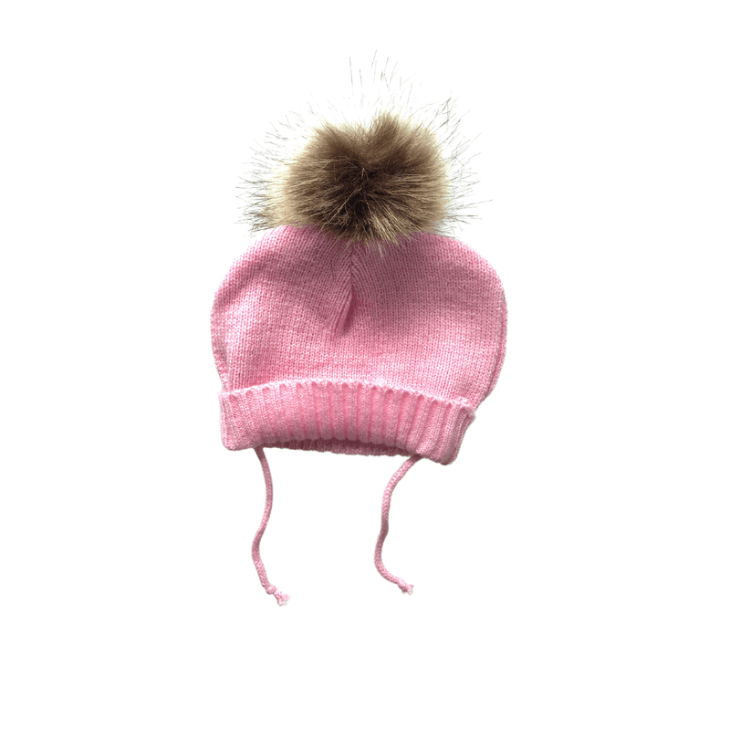 "Paw Pom" Pink Pet Beanie Hat - Tella Couture