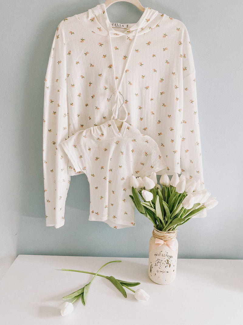"Spring Fling" Matching Floral Sweater Set - Tella Couture